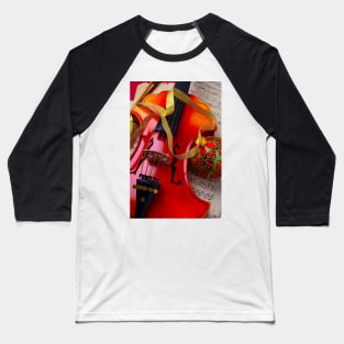 Baroque Violin And Christmas Ornament Baseball T-Shirt